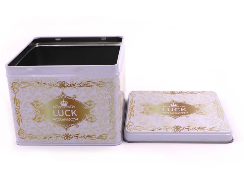 正方形型クッキー缶