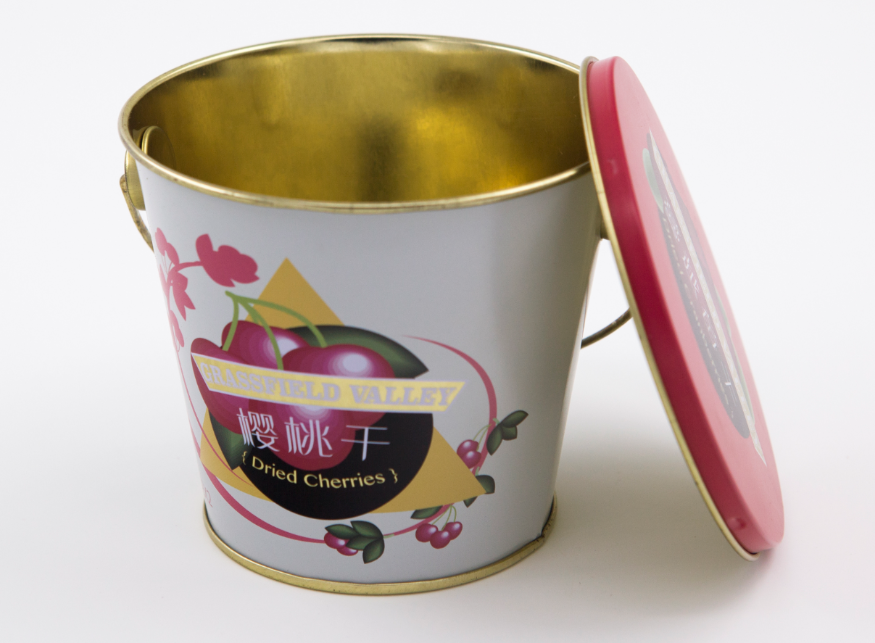 バケツ形状缶容器、バケツギフト缶、お菓子の包装容器